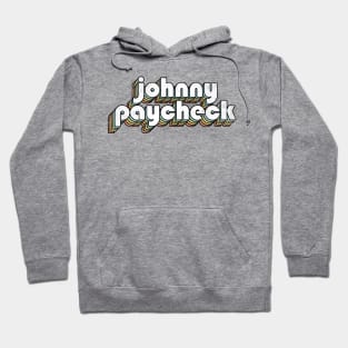 Johnny Paycheck - Retro Rainbow Letters Hoodie